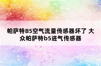 帕萨特B5空气流量传感器坏了 大众帕萨特b5进气传感器